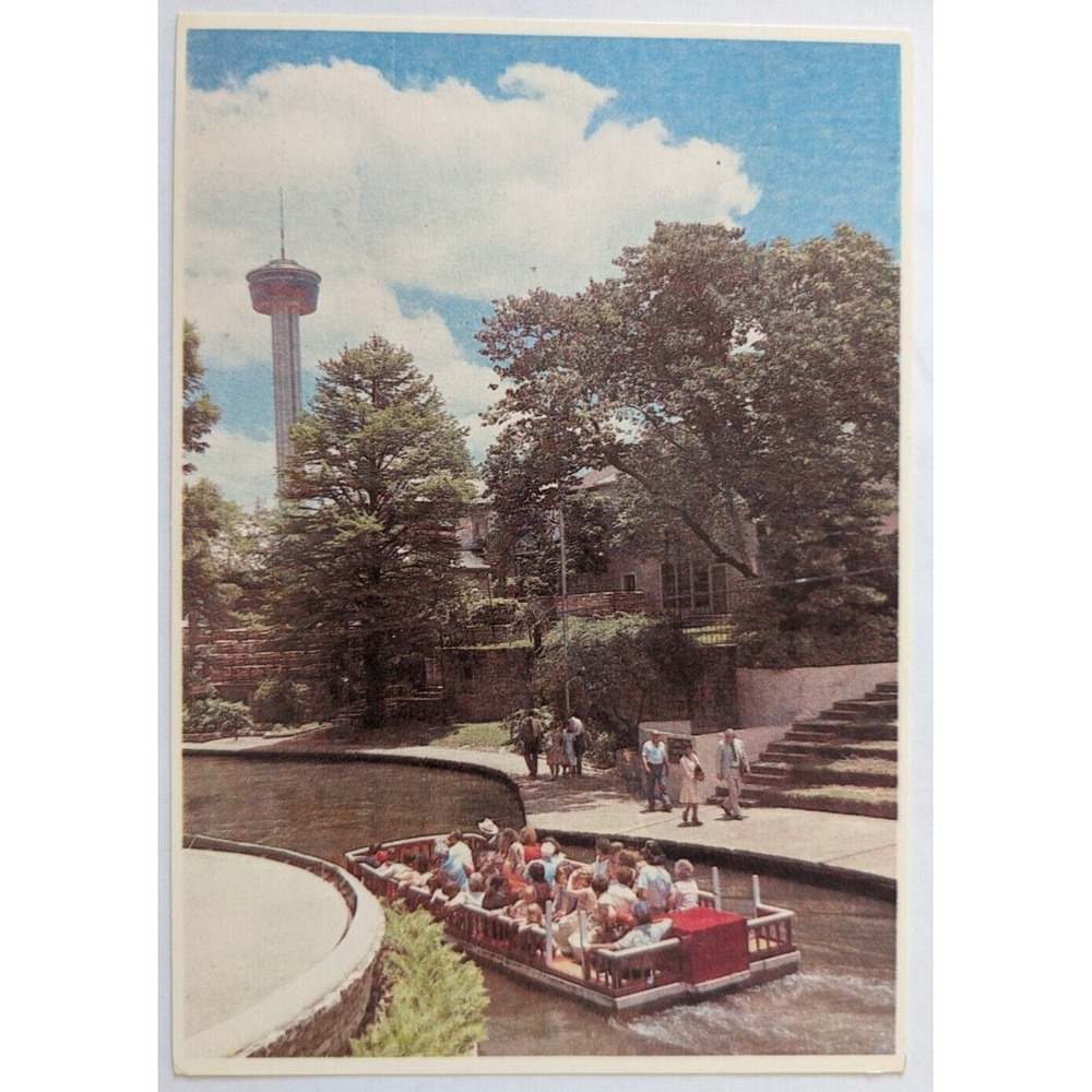 San Antonio River Arneson River Theater Tour‎ Boat San Antonio Texas Postcard D5